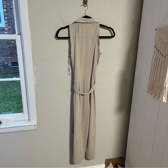 Michael Kors Tan Sleeveless Jumpsuit - Picture 5 of 7